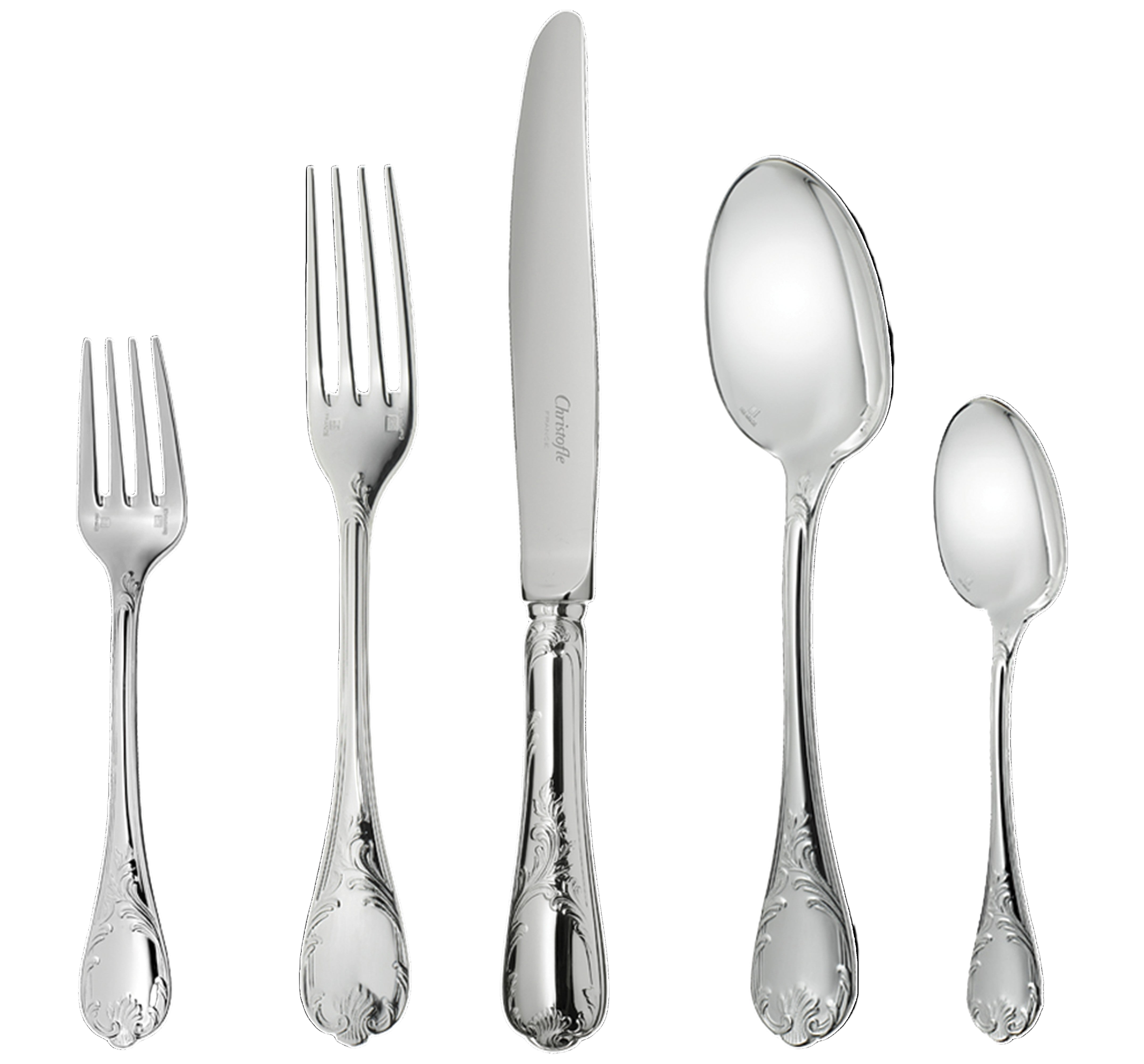 Marly Silverplated Individual Place Setting, Set of 5