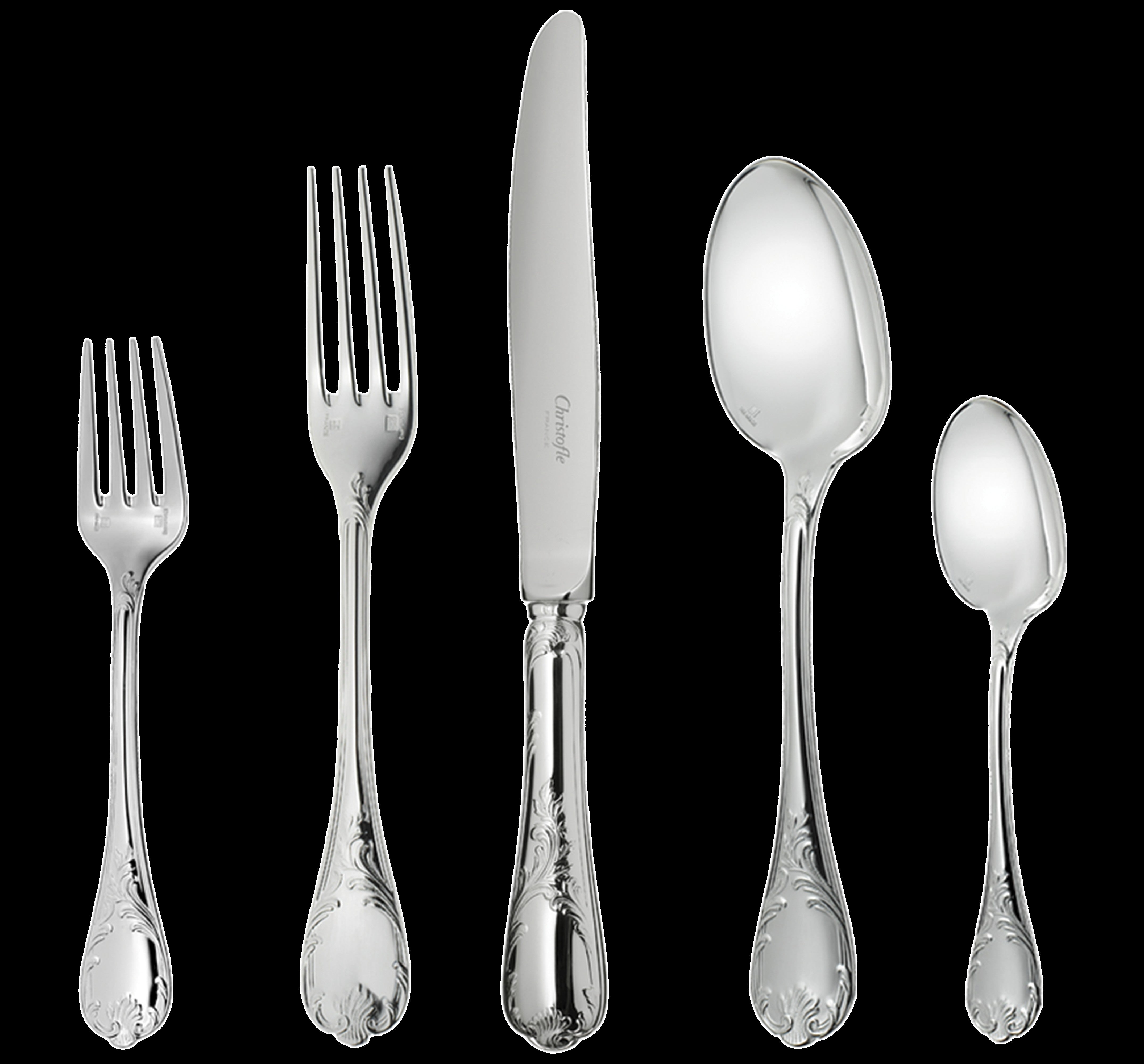 Marly Silverplated Individual Place Setting, Set of 5