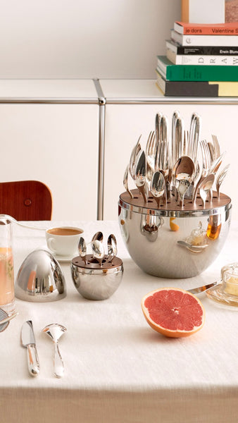 MOOD Silver-plated Flatware Set, Set of 24