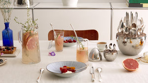 MOOD Silver-plated Flatware Set, Set of 24