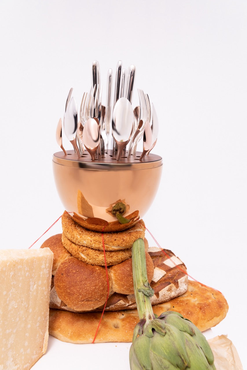 MOOD Asia Silver-plated Flatware 24-Piece, Set of 6