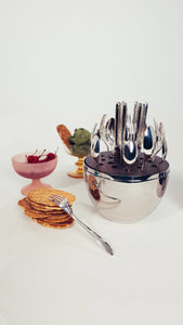 MOOD Easy Silver-plated Flatware Set, Set of 24