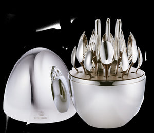 MOOD Easy Silver-plated Flatware Set, Set of 24