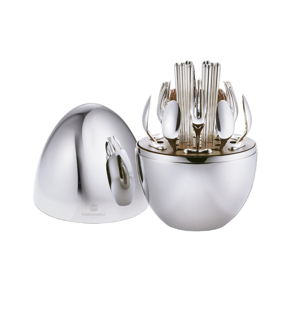 MOOD Easy Silver-plated Flatware, Set of 24