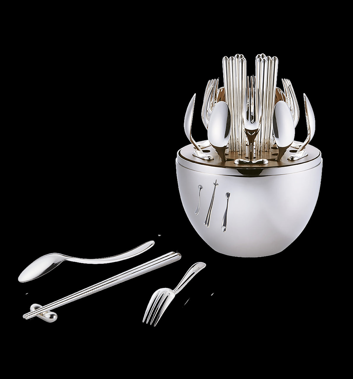 MOOD Easy Silver-plated Flatware Set, Set of 24
