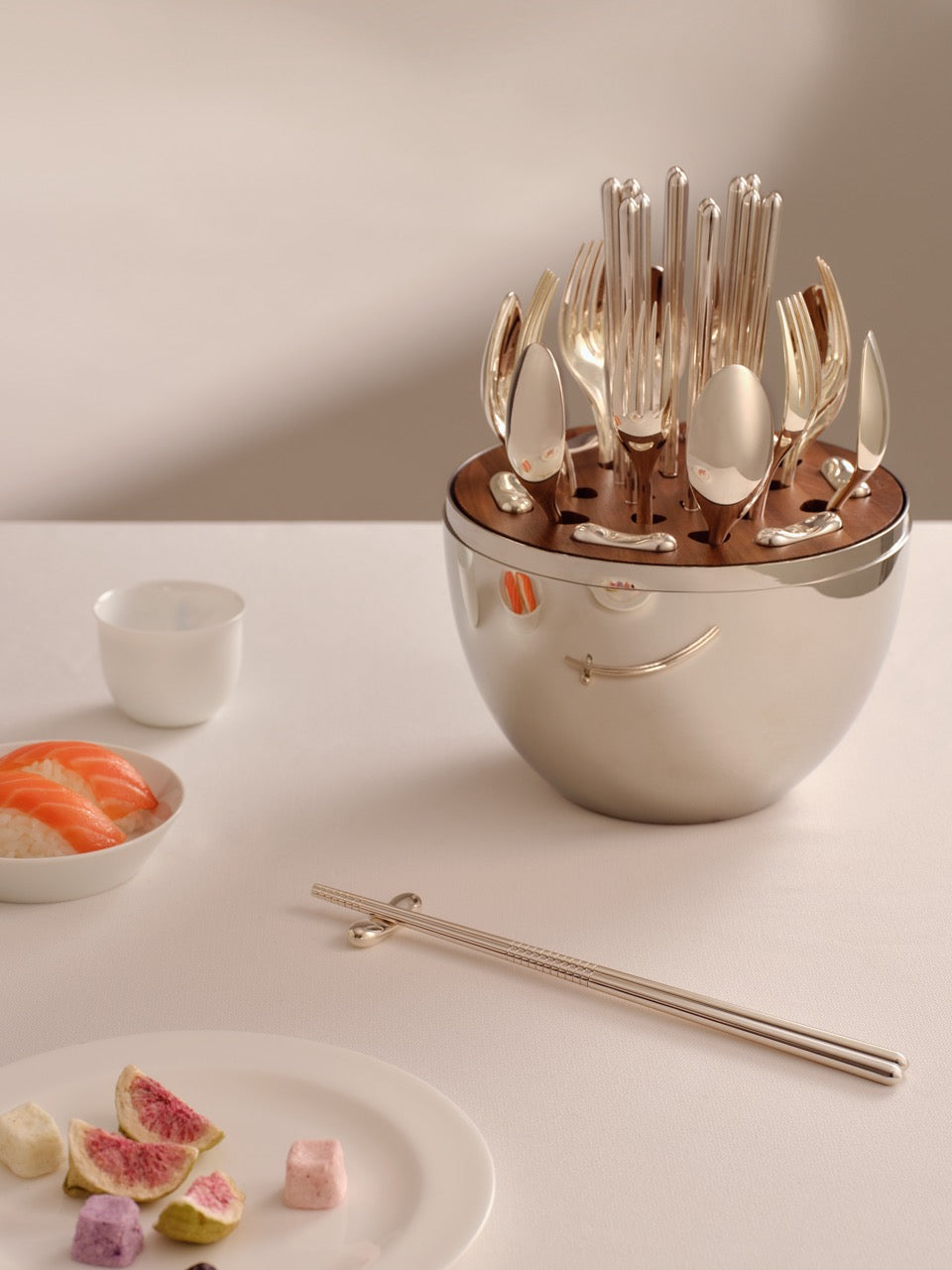 MOOD Asia Silver-plated Flatware 24-Piece Set, Set of 6