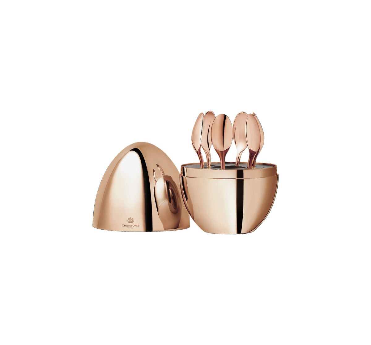 MOOD Precious Coffee Rose Gold Espresso Spoons, Set of 6