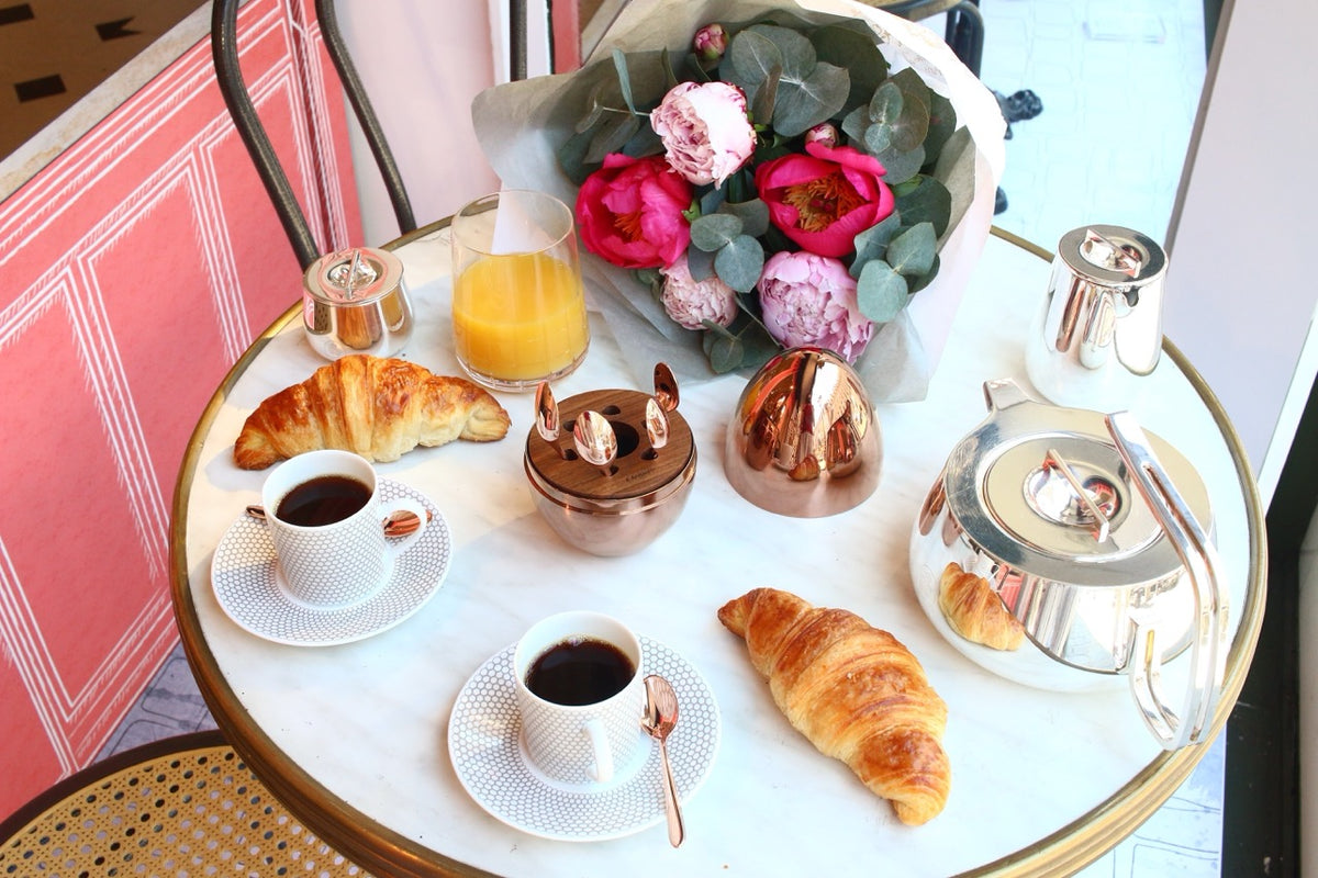 MOOD Precious Coffee Rose Gold Espresso Spoons, Set of 6