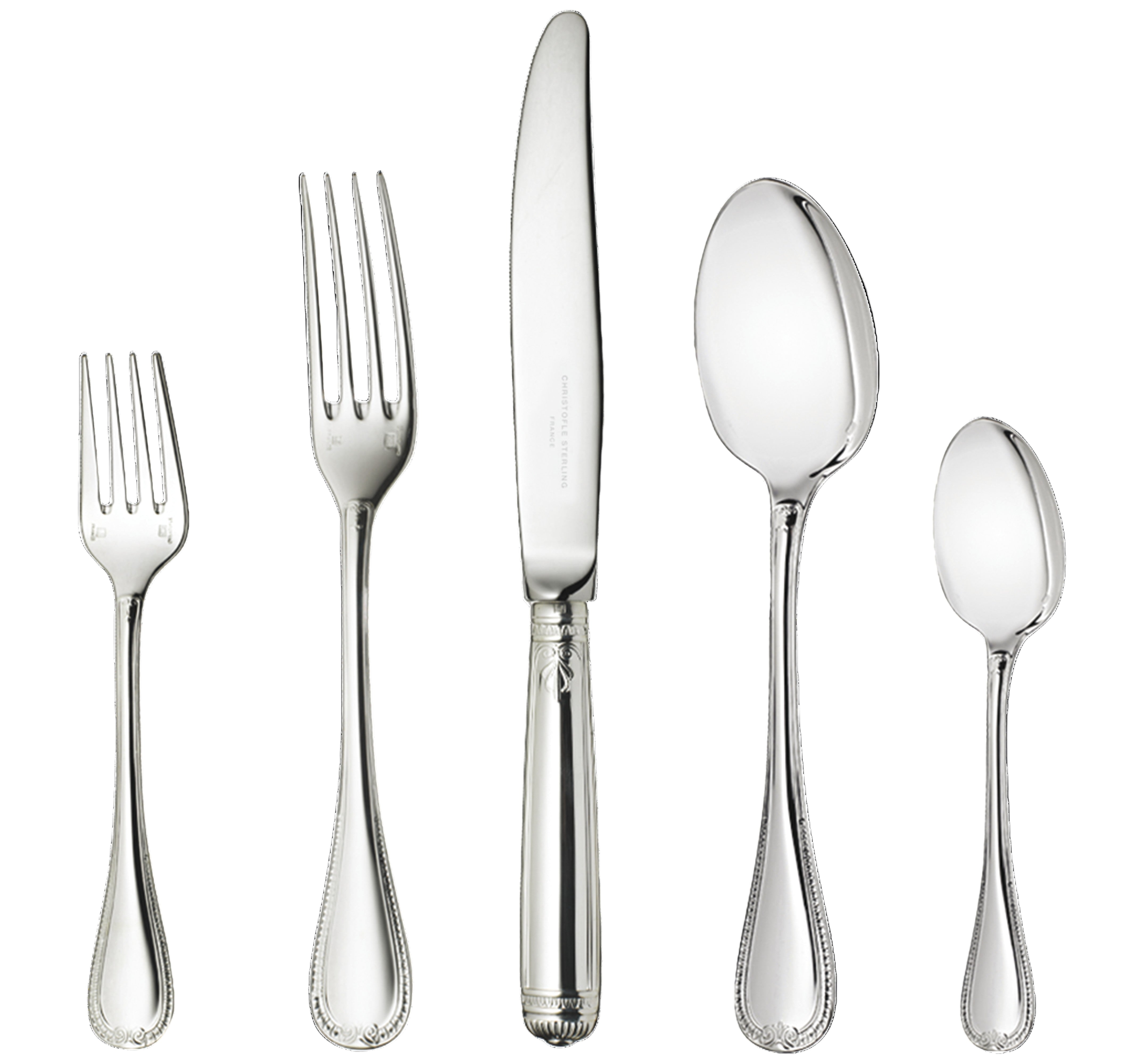 Malmaison Sterling Silver Individual Place Setting, Set of 5