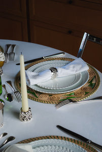 Babylone Silver-plated Candlestick