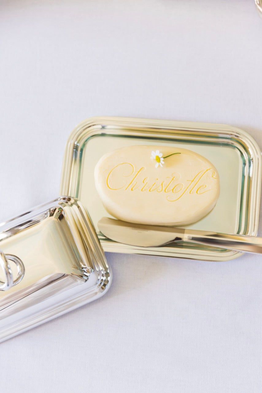 Vertigo Silver-plated Butter Dish
