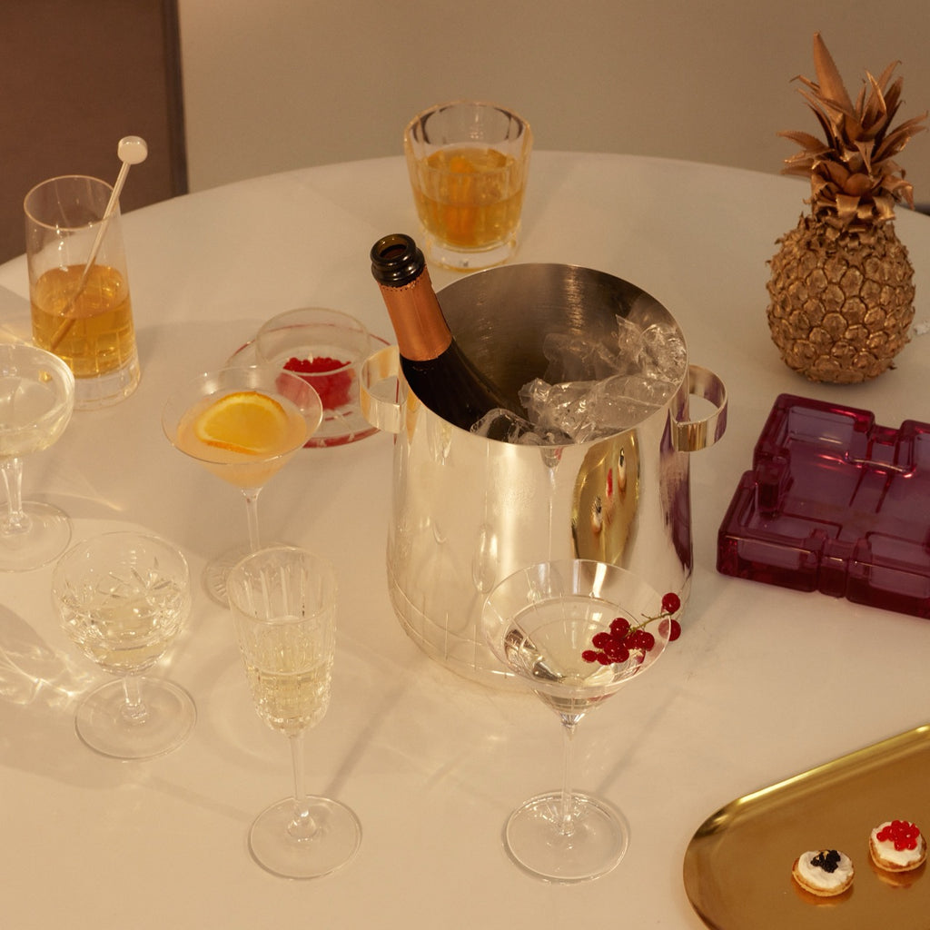 Graphik Silver-plated Champagne Cooler