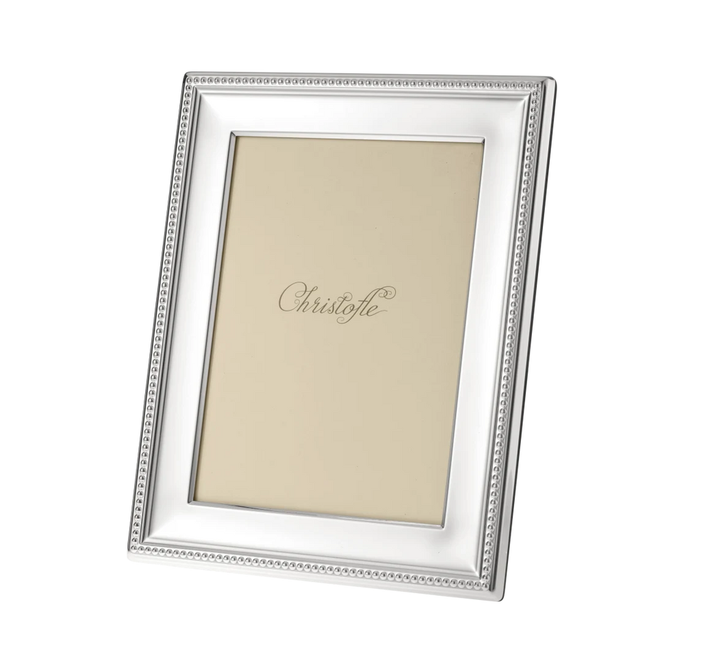 Perles Silver-plated  4" x 6" Picture Frame