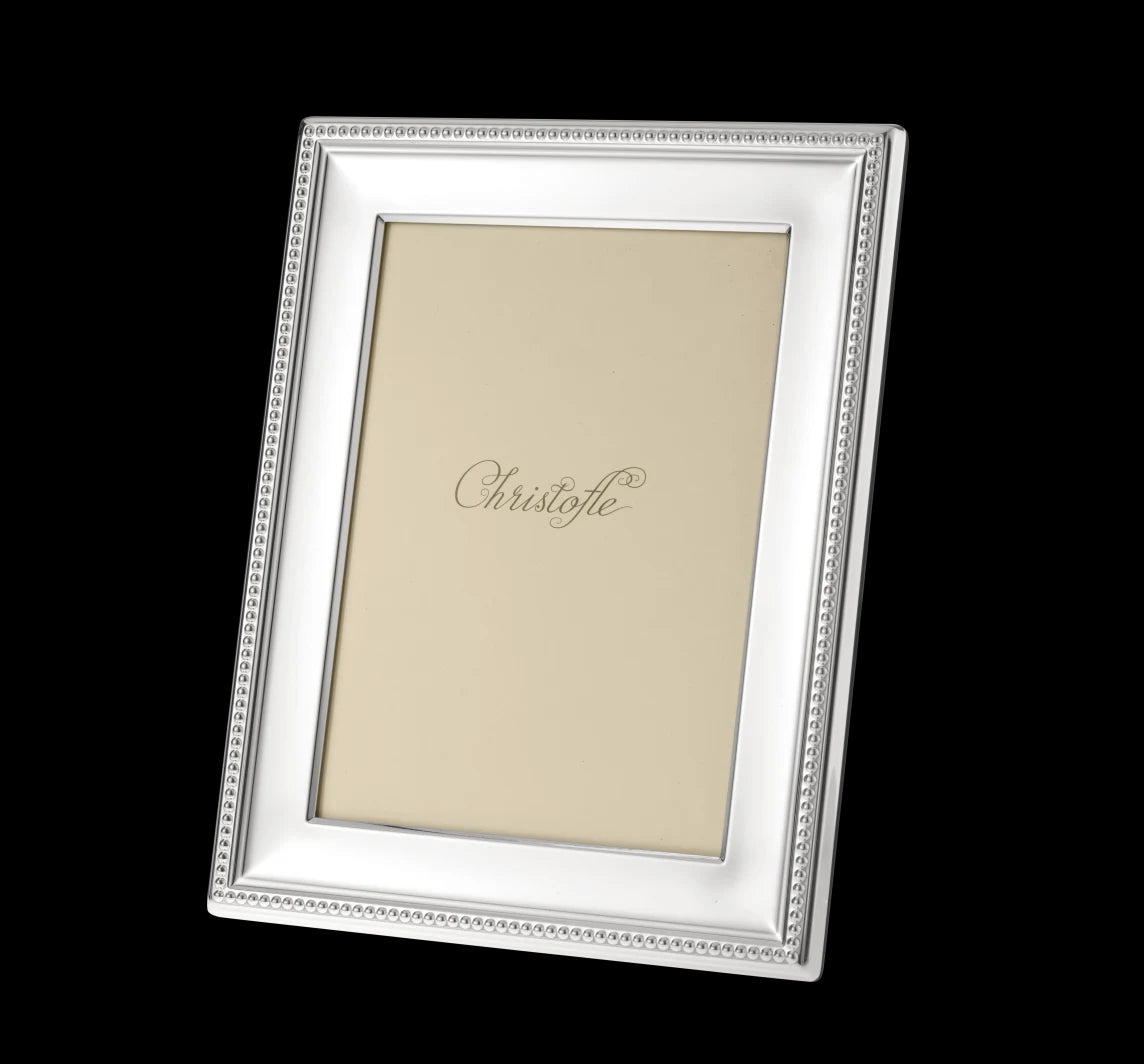 Perles Silver-plated  4" x 6" Picture Frame