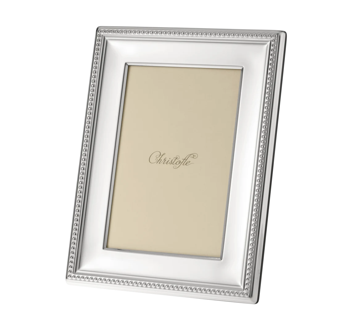 Perles Silver-plated 5" x 7" Picture Frame