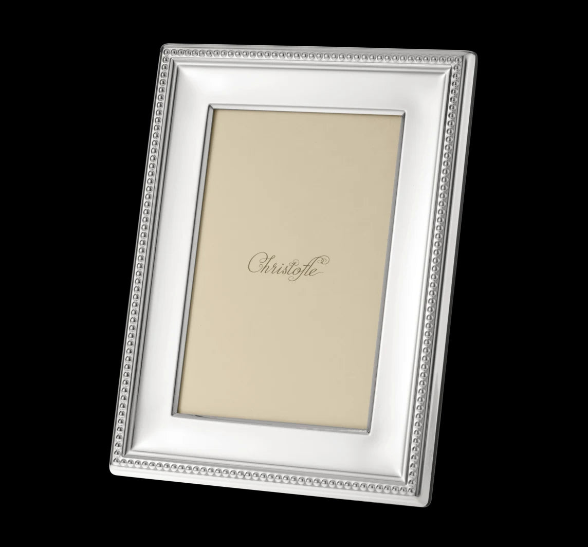 Perles Silver-plated 5" x 7" Picture Frame