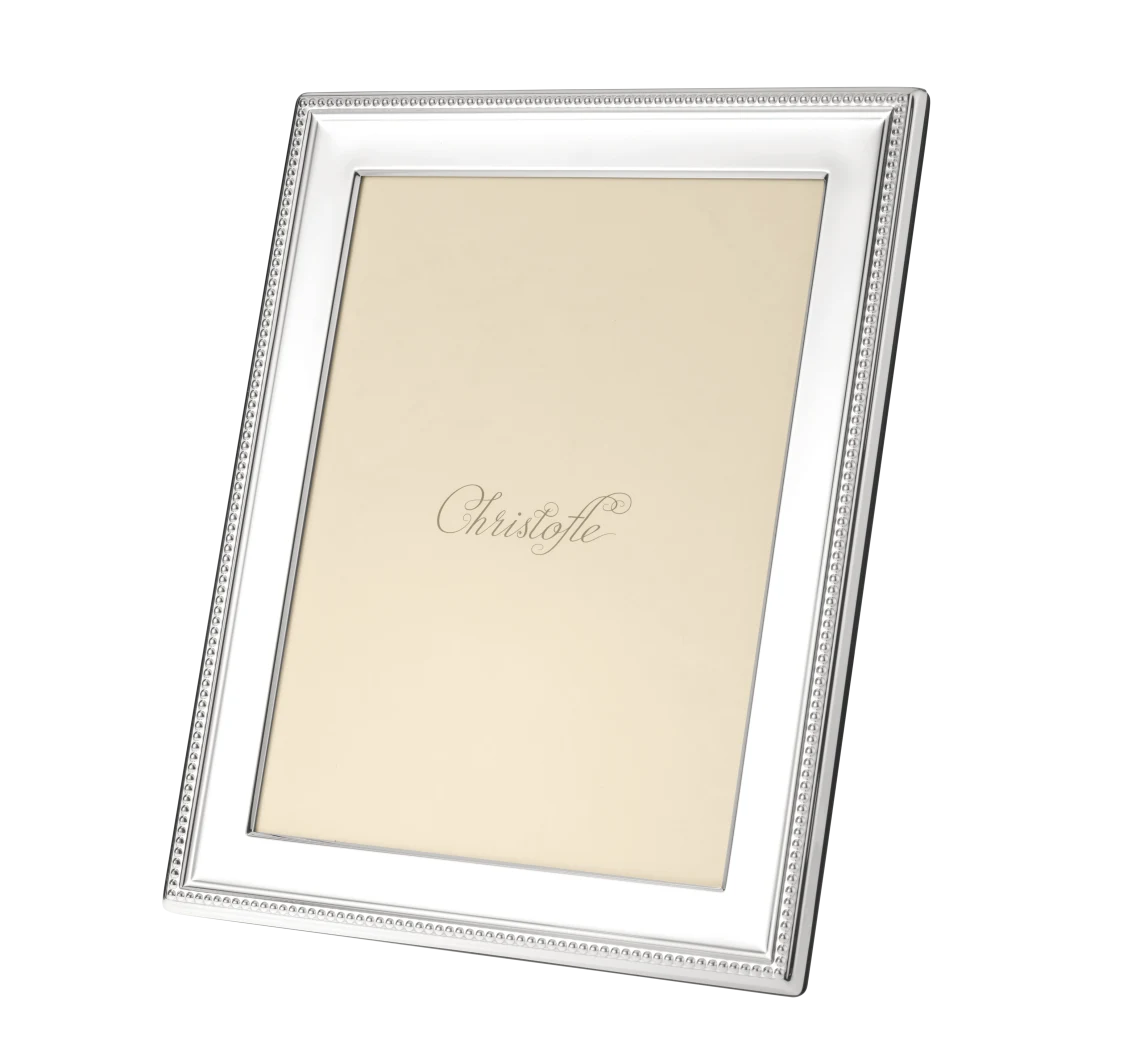 Perles Silver-plated 7" x 9" Picture Frame