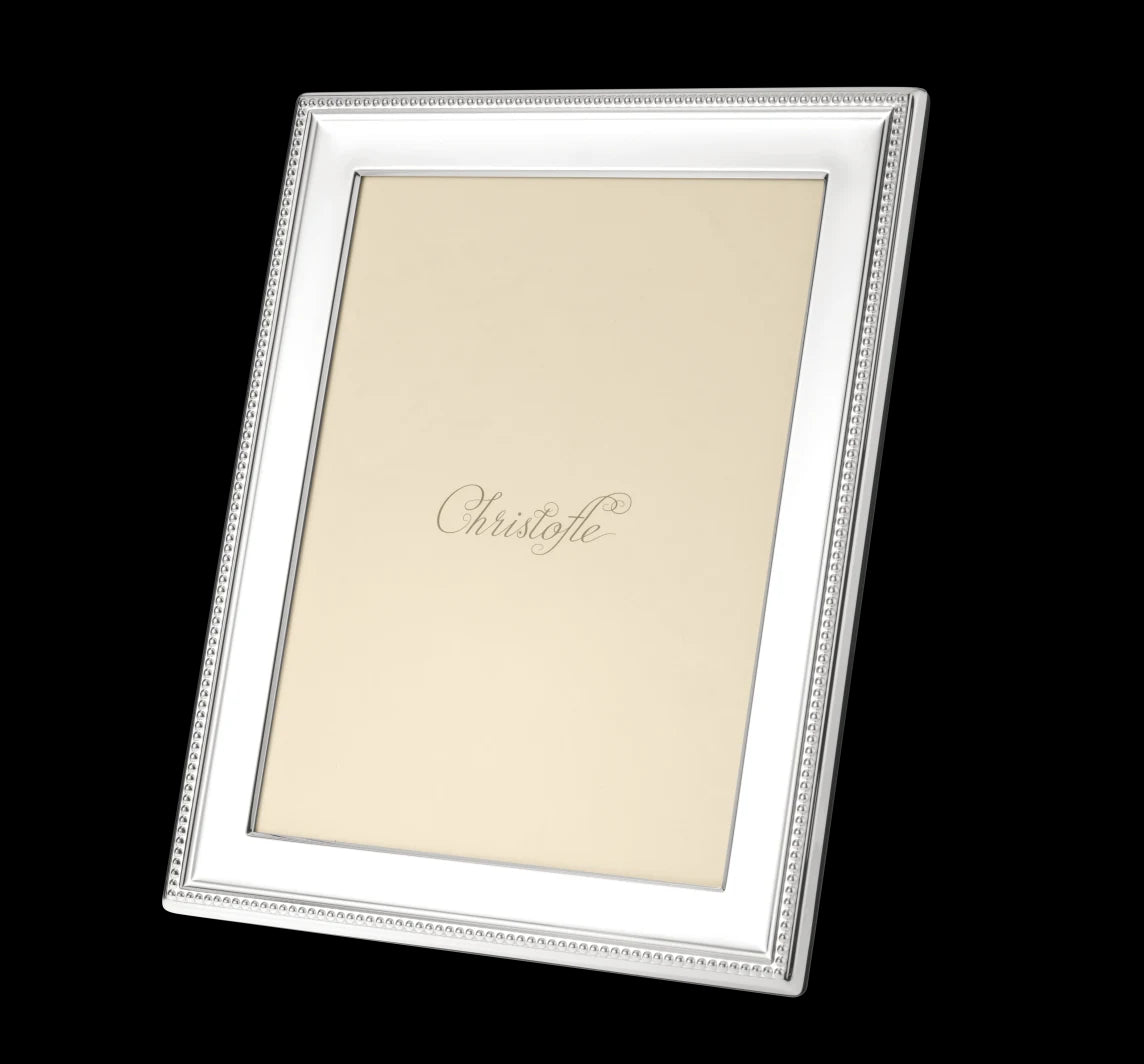 Perles Silver-plated 7" x 9" Picture Frame