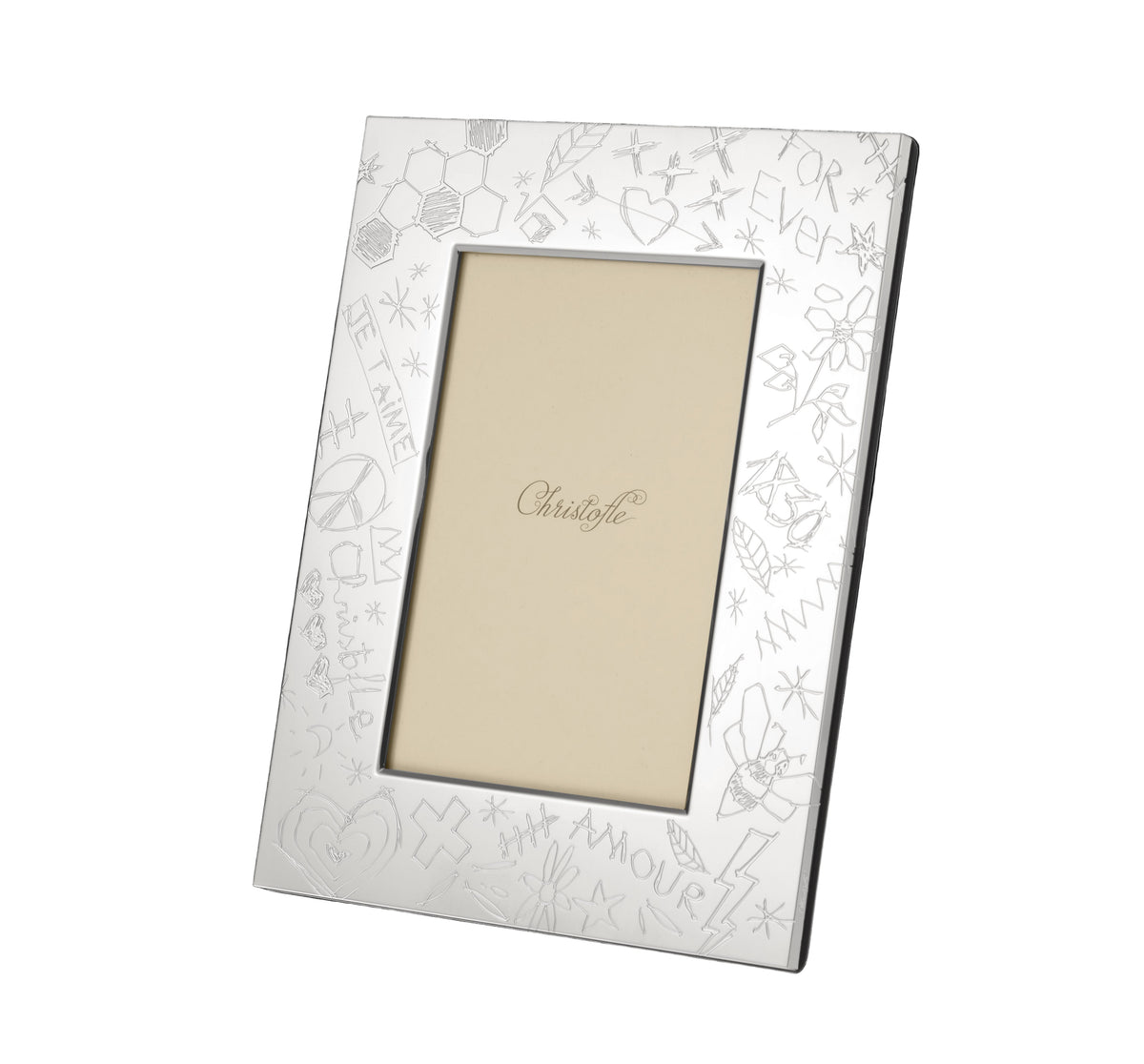 Graffiti Silver-plated 4" x 6" Picture Frame