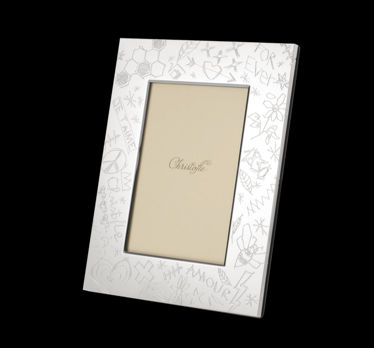 Graffiti Silver-plated 4" x 6" Picture Frame