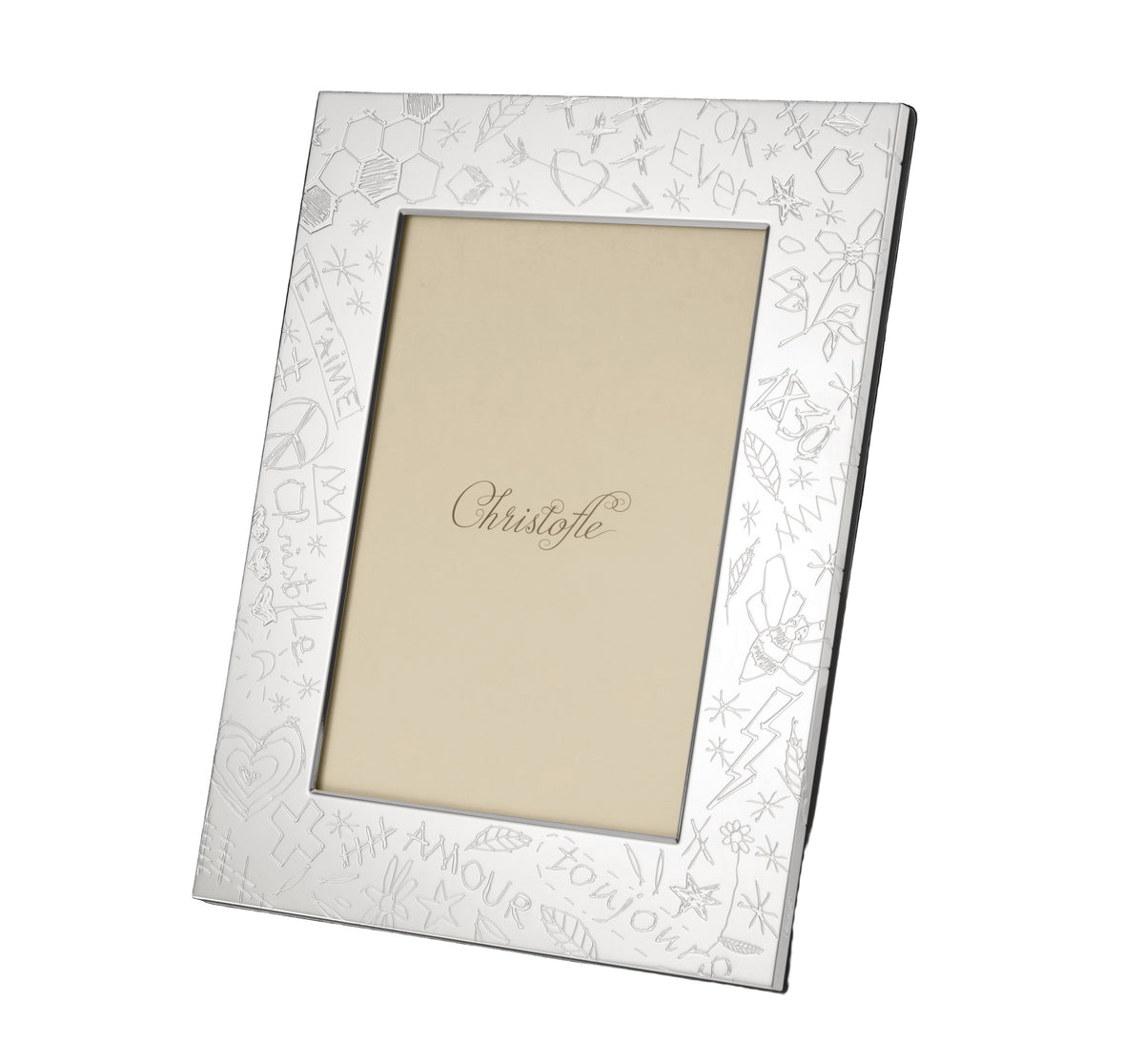 Graffiti Silver-plated 5" x 7" Picture Frame