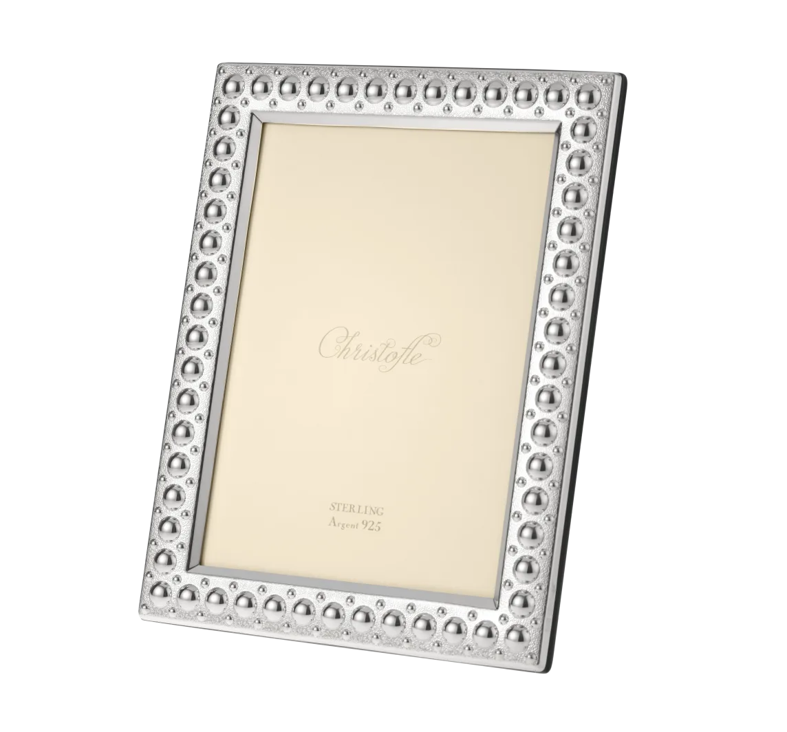 Perles Sterling Silver 5" × 7" Picture Frame