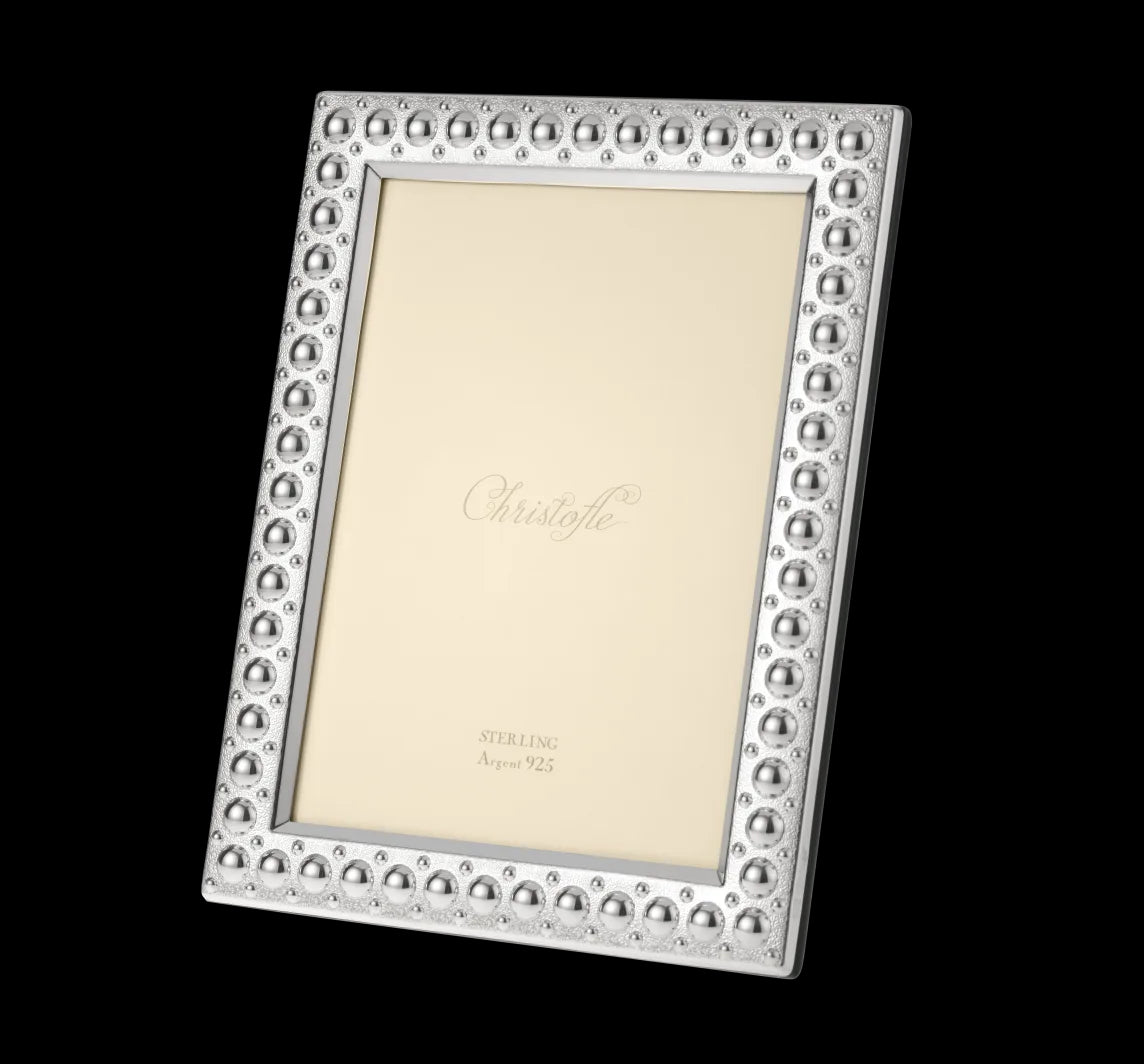 Perles Sterling Silver 5" × 7" Picture Frame