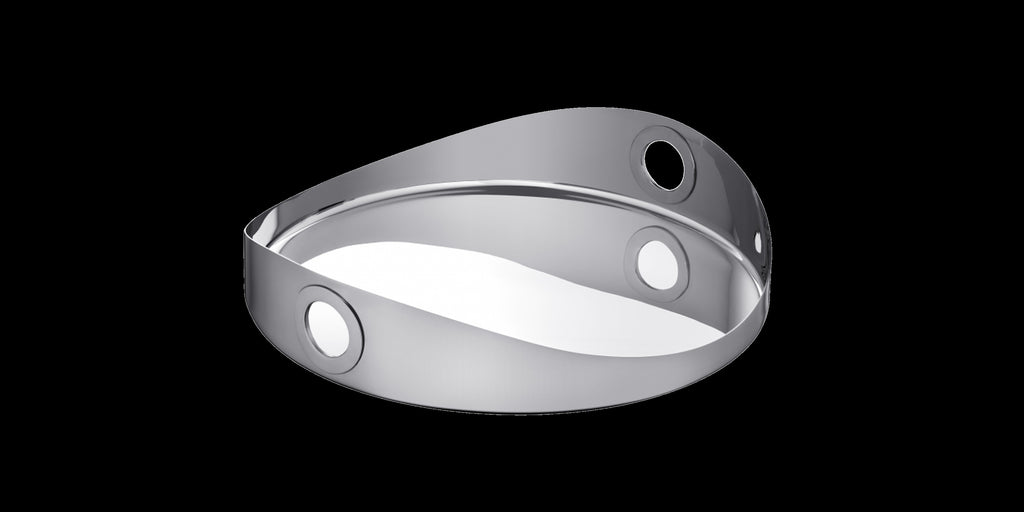 Oh de Christofle Stainless Steel Round Tray
