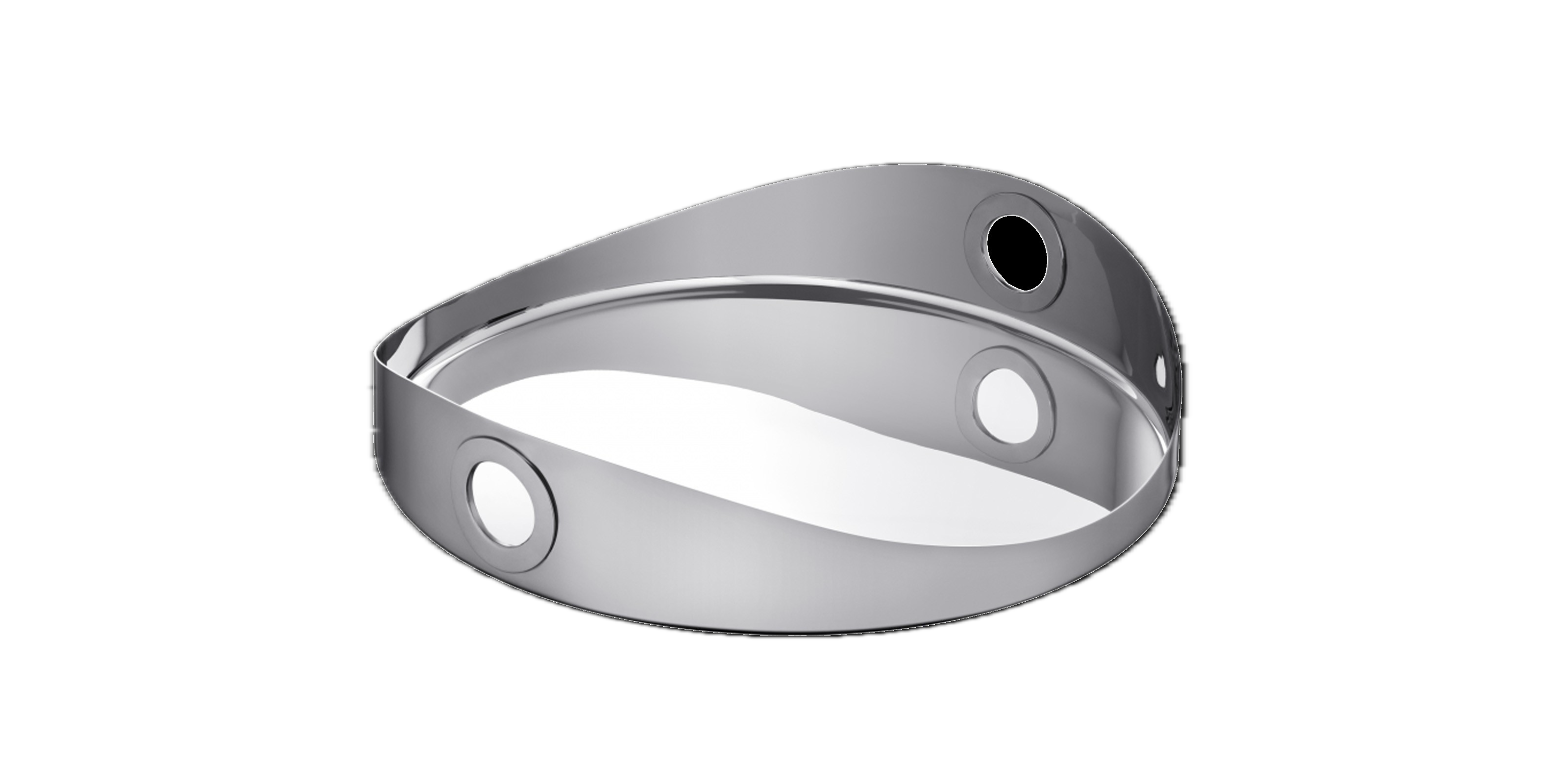 Oh de Christofle Stainless Steel Round Tray