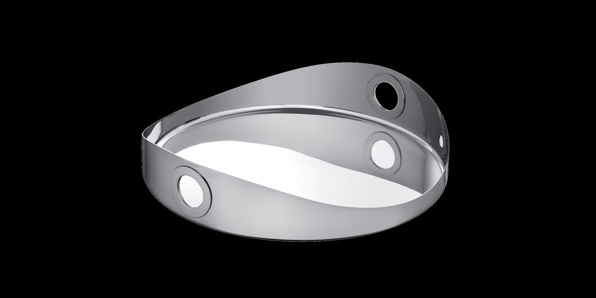 Oh de Christofle Stainless Steel Round Tray