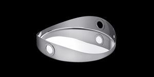 Oh de Christofle Stainless Steel Round Tray