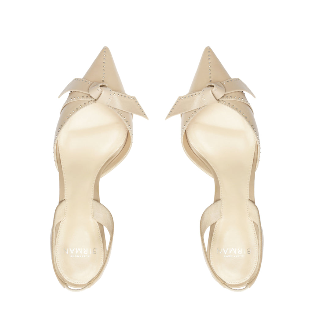 Clarita Bell Slingback 60 Studs in Semolina