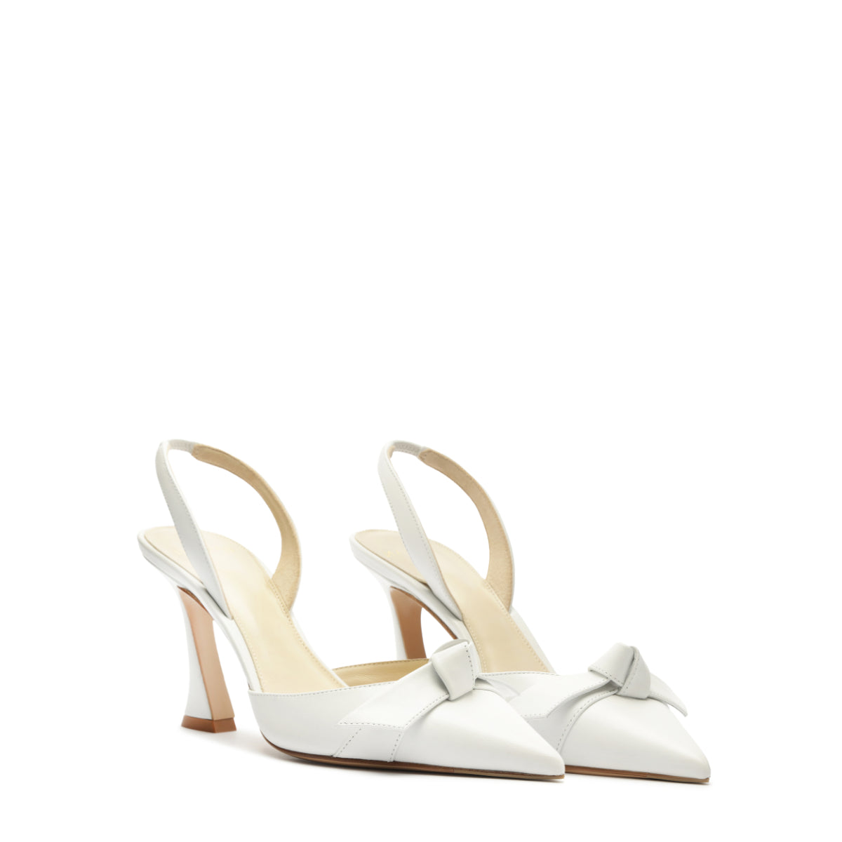 Clarita Bell Slingback 85 in White