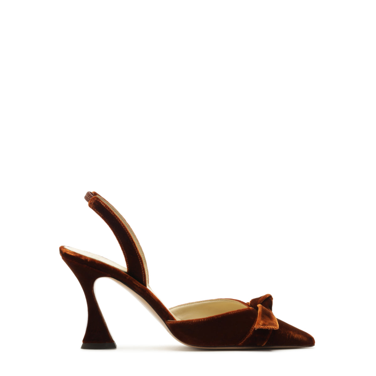 Clarita Bell Slingback 85 in Cuoio