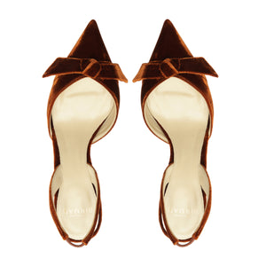 Clarita Bell Slingback 85 in Cuoio