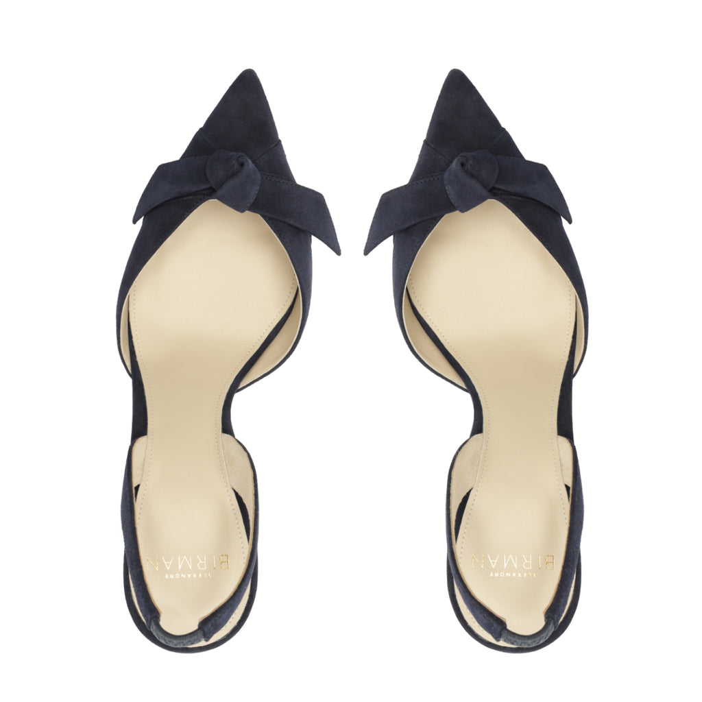 Clarita Slingback 85 in Navy