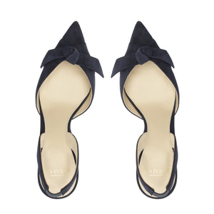 Clarita Slingback 85 in Navy