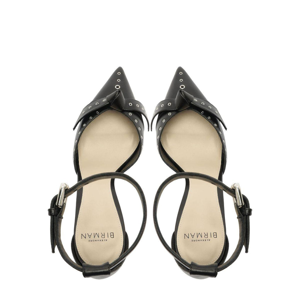 Clarita Buckle Mini Eyelet 85 in Black