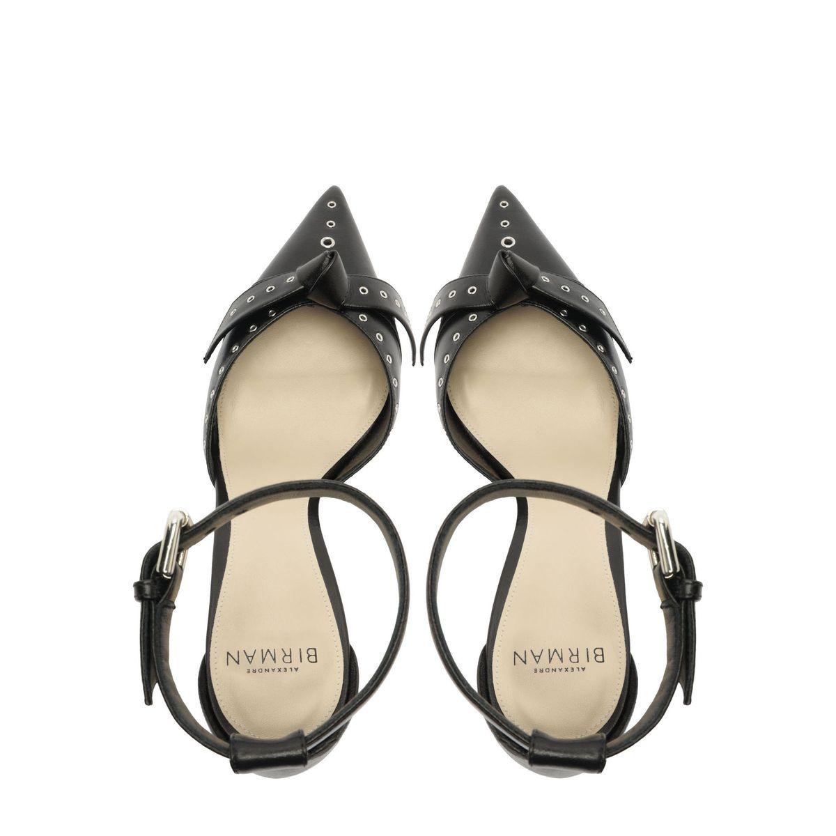 Clarita Buckle Mini Eyelet 85 in Black
