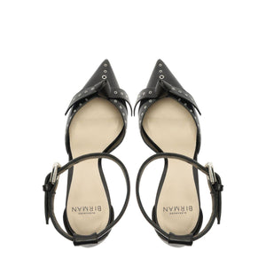 Clarita Buckle Mini Eyelet 85 in Black