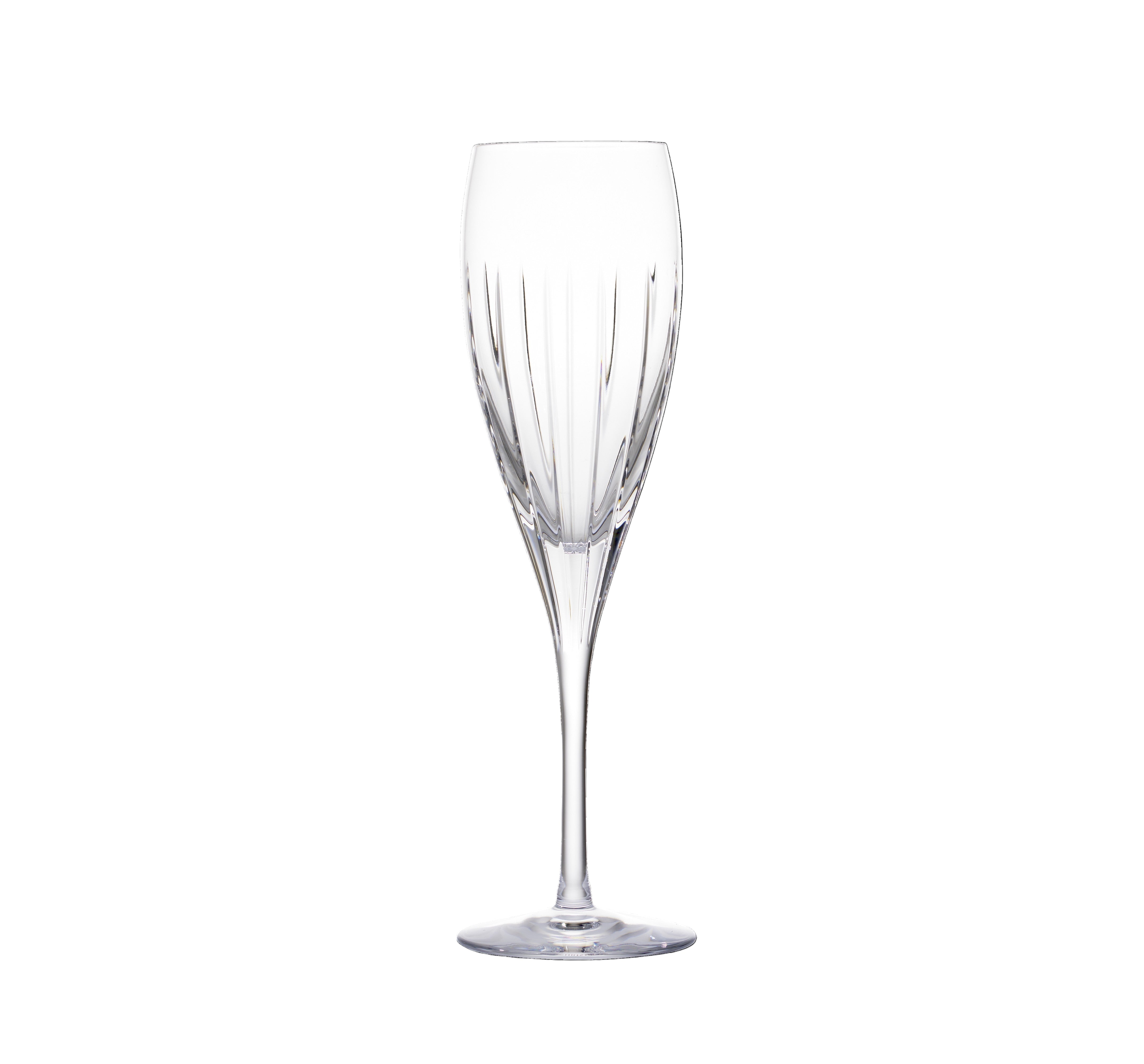 Iriana Crystal Champagne Flutes, Set of 2