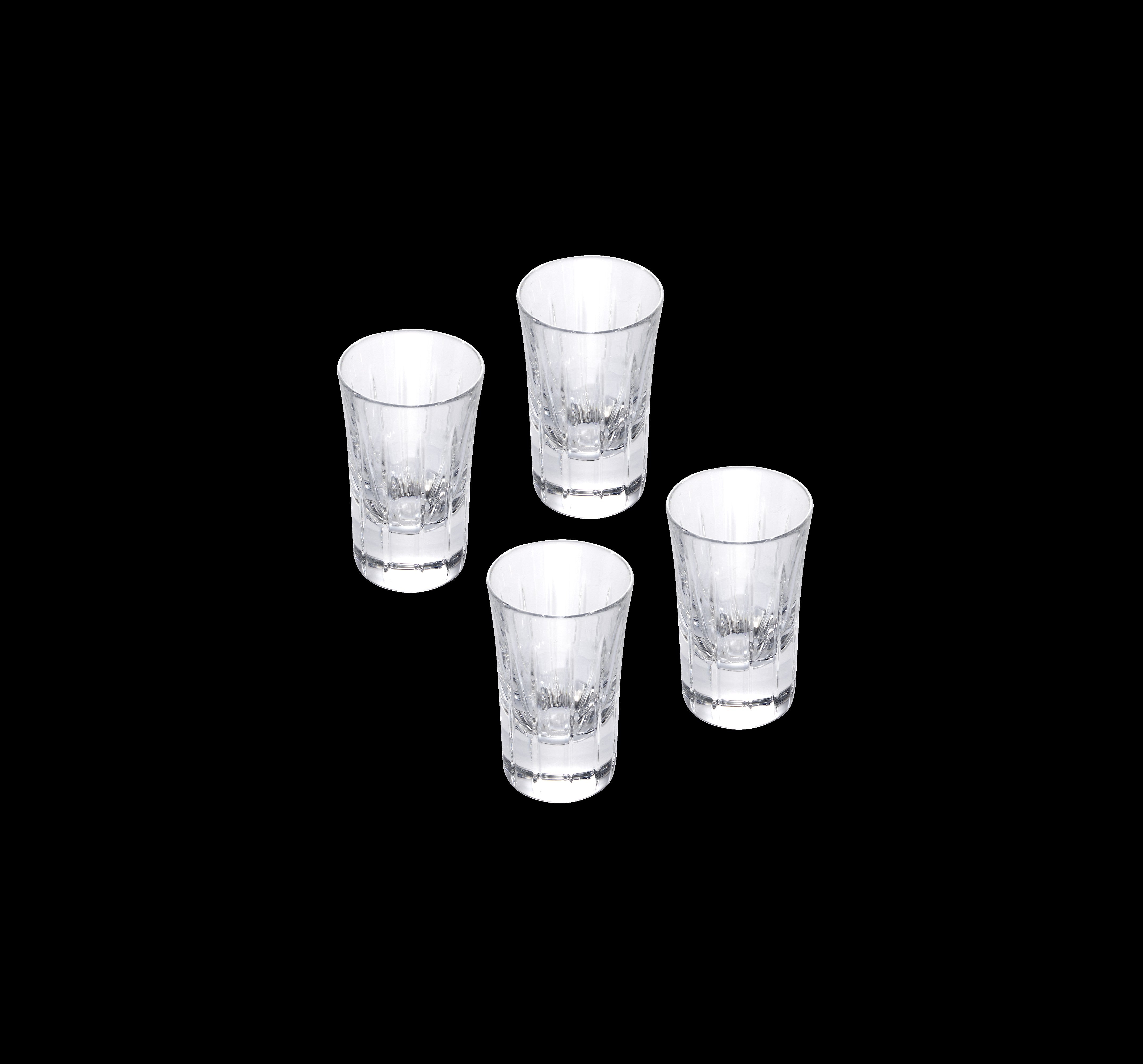 Iriana Crystal Vodka Glasses, Set of 4
