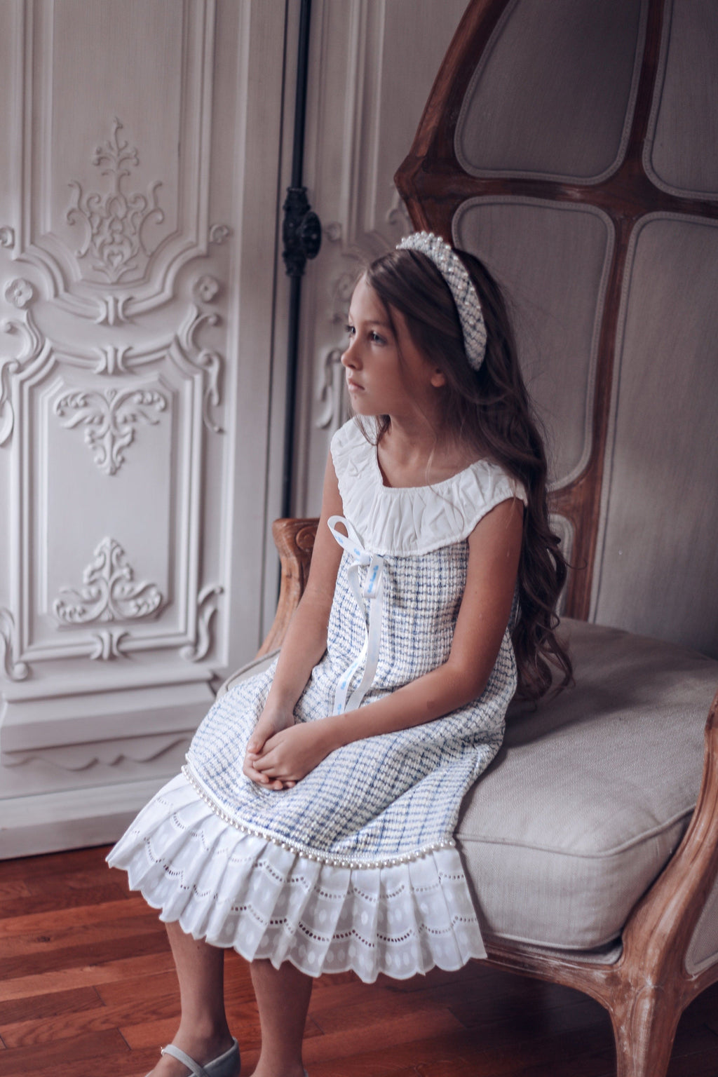 Iris Tweed Dress - Petite Maison Kids