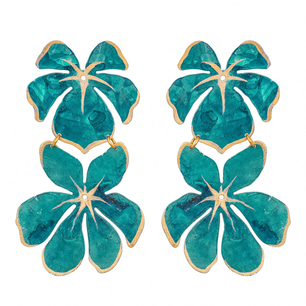 Teal Tahiti Earrings