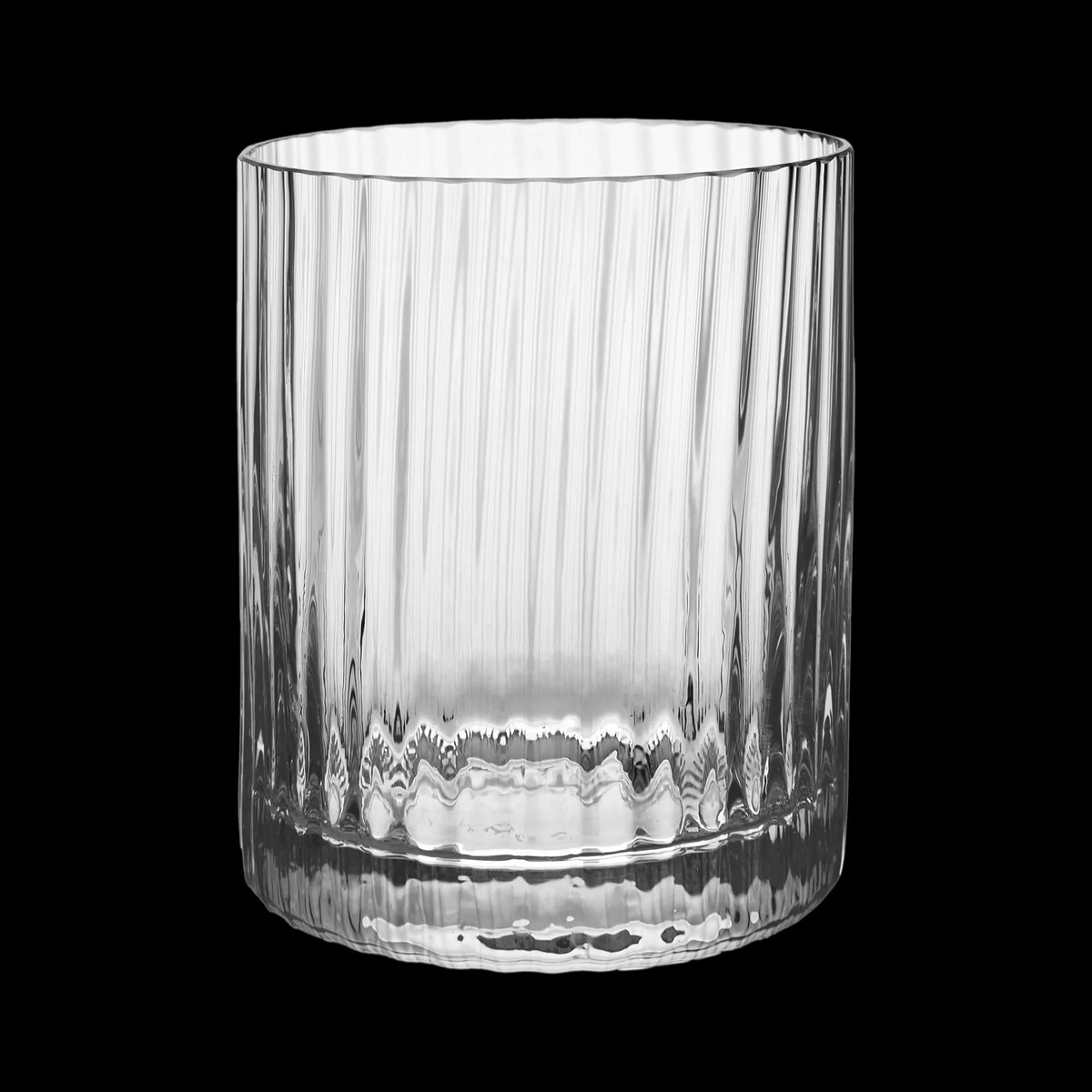 Bembo Rocks Glass, Pleat Set of 2