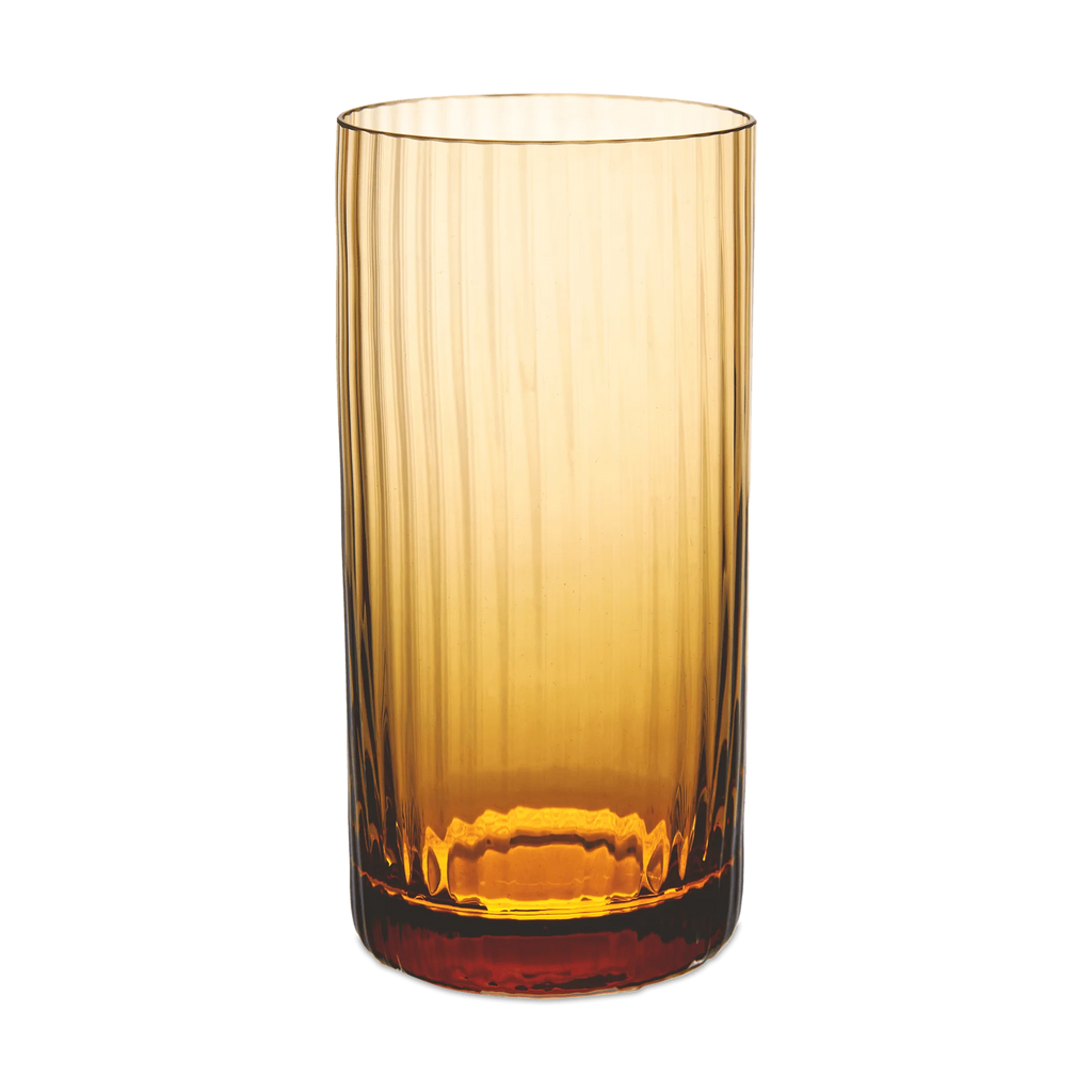 Bembo Highball Glass, Pleat Set of 2