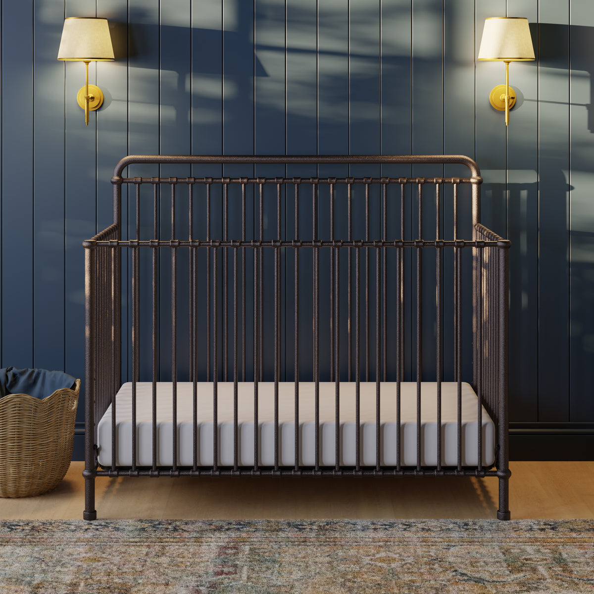 Winston 4-in-1 Convertible Crib in Vintage Iron