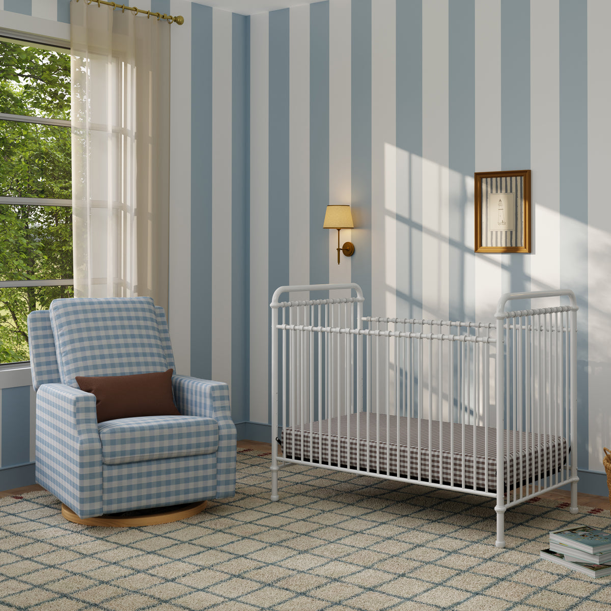 Abigail 3-in-1 Convertible Crib in Washed White