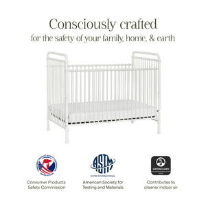 Abigail 3-in-1 Convertible Crib in Washed White