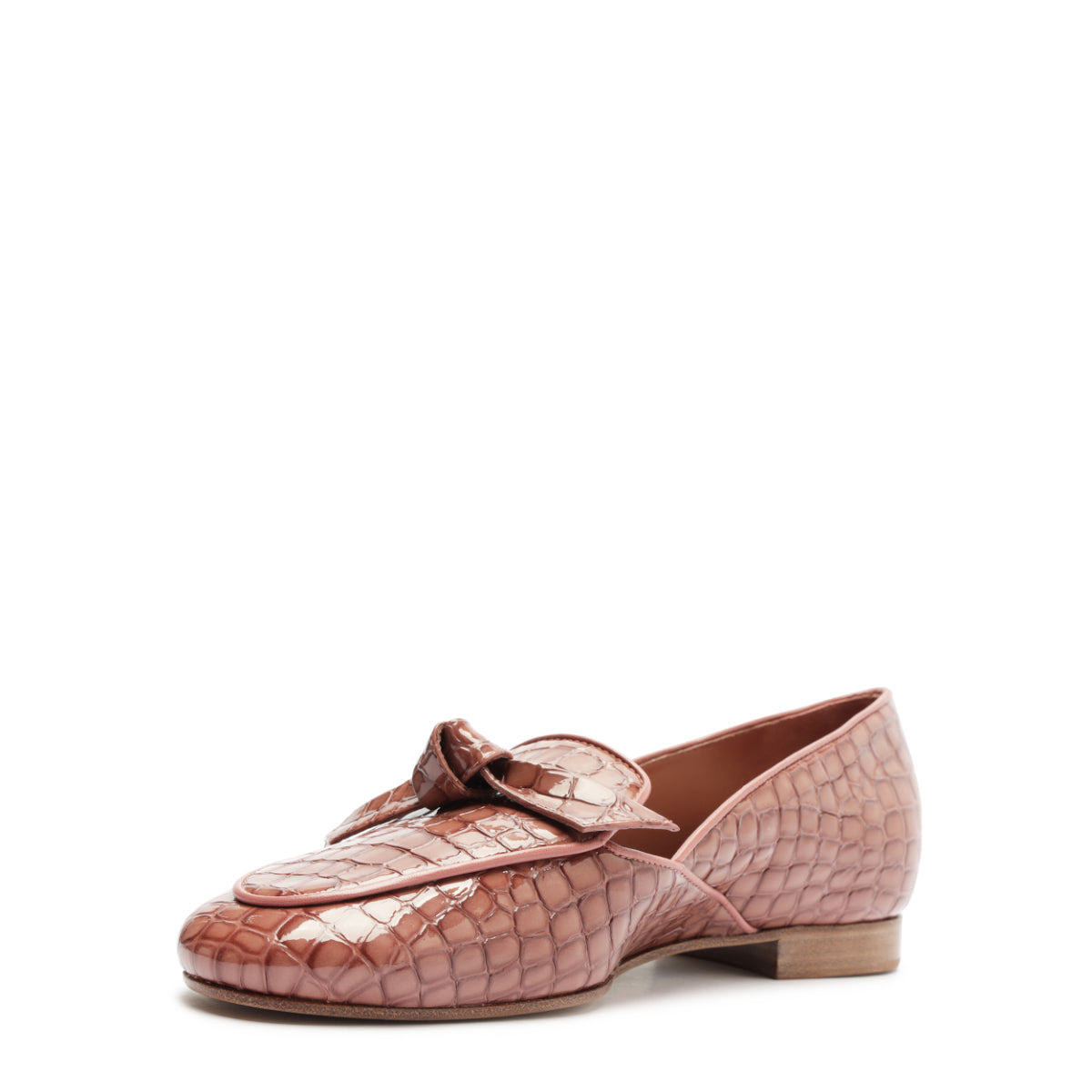 Clarita Belgian Crocco Loafer in Clay